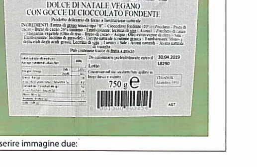 Immagine 2 del prodotto DOLCE DI NATALE AL CIOCCOLATO VEGANO