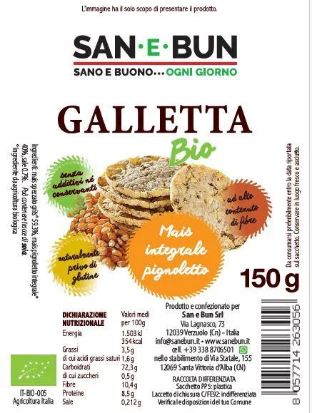 Confezione di Gallette Bio