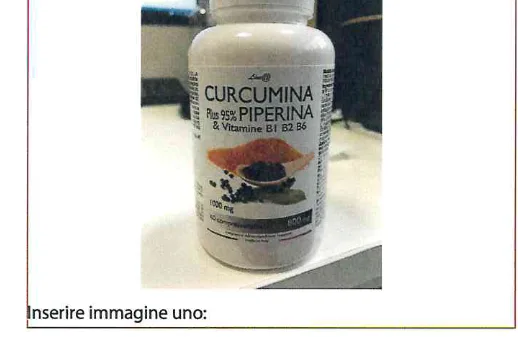 Confezione di CURCUMINA PLUS 95% - 60 compresse -30 compresse
