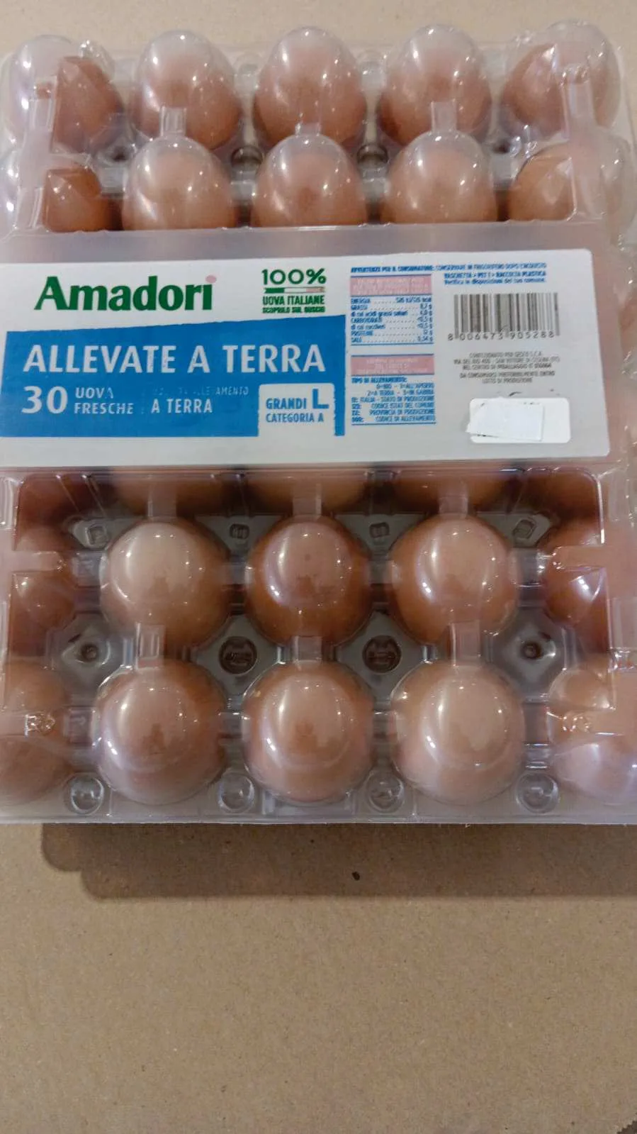 Immagine del prodotto Uova fresche da allevamento a terra Cat A