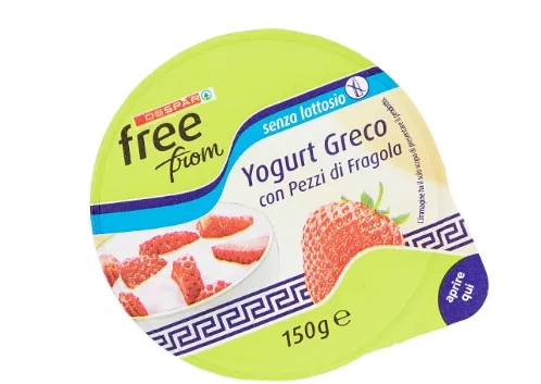 Immagine 2 del prodotto YOGURT GRECO CON PEZZI DI FRAGOLA senza lattosio 150 g DESPAR FREE FROM