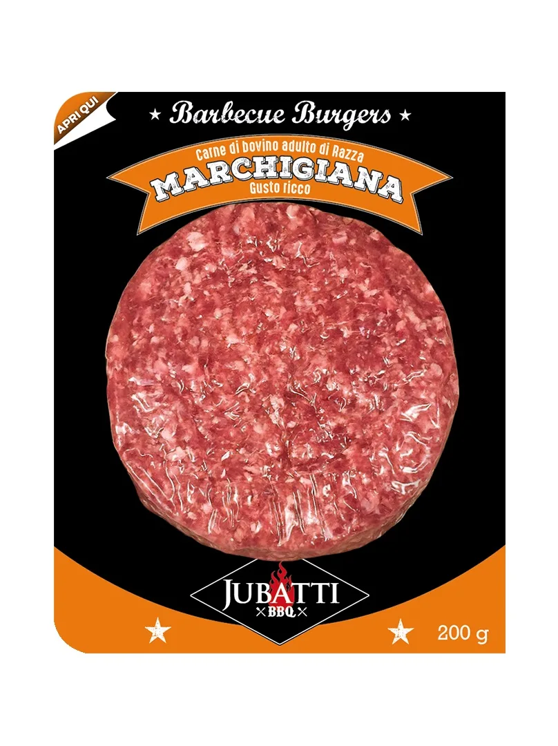 Confezione di Hamburger bovino adulto razza Marchigiana