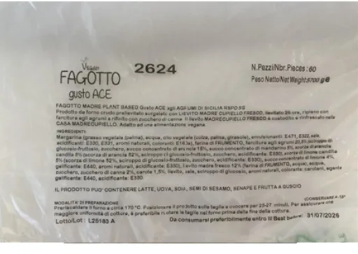 Immagine 1 del prodotto 2624/1509694 FAGOTTO MADRE PLANT BASED Gusto ACE agli AGRUMI DI SICILIA - RSPO SG