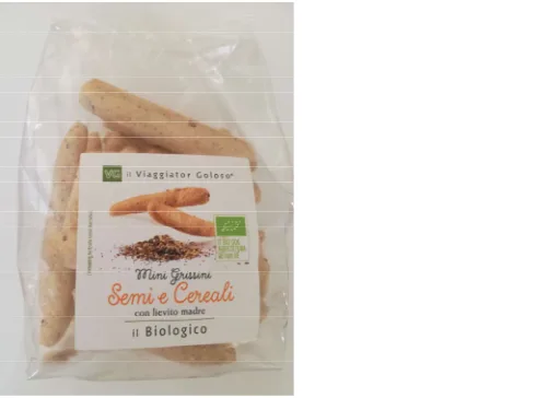 Immagine 1 del prodotto Mini Grissini Semi e cereali il Biologico 100g