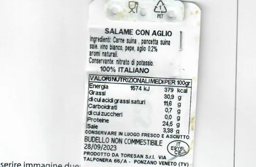 Immagine 2 del prodotto SALAME CON AGLIO