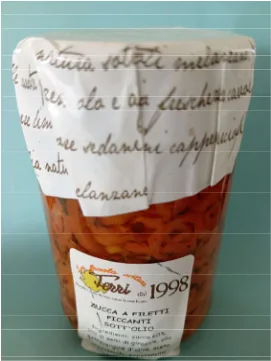 Immagine del prodotto Zucca a filetti piccanti 250g