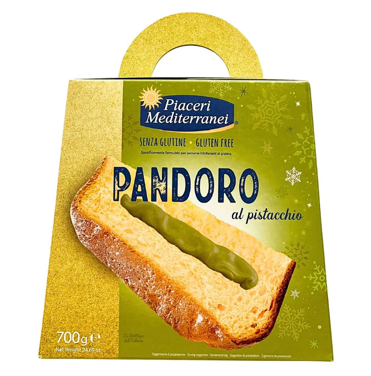 Confezione di PANDORO AL PISTACCHIO