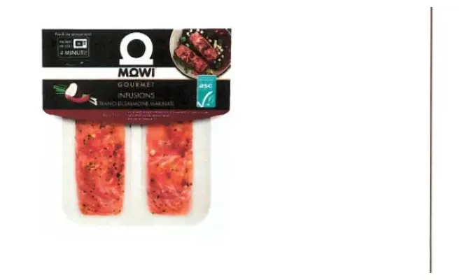 Confezione di MOWI GOURMET INFUSIONS - Tranci Di Salmone Marinati Red Thai 220g - Lotto 02B821238