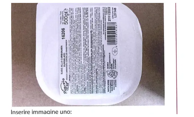 Confezione di sugo alla carbonara Più Gusto 10 x 500g