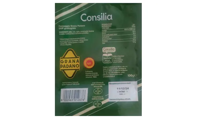 Confezione di GRANA PADANO DOP GRATUGGIATO