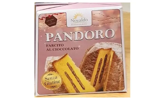 Confezione di PANDORO FARCITO AL CIOCCOLATO
