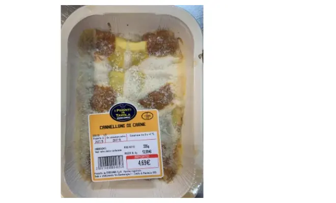 Confezione di CANNELLONI DI CARNE