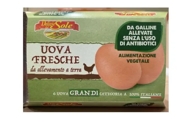 Confezione di Uova fresche da allevamento a terra Cat A
