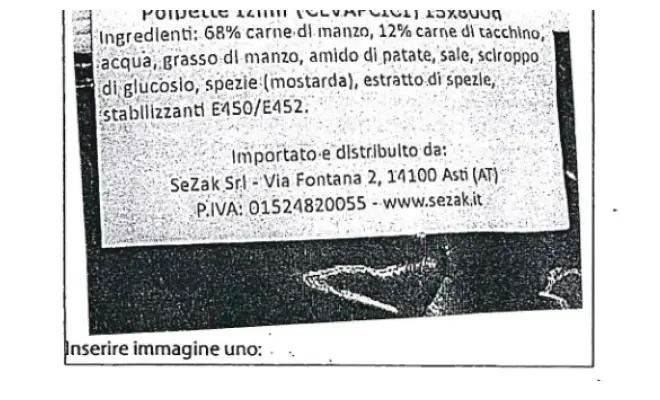 Confezione di POLPETTE IZMIR (CEVAPCICI)