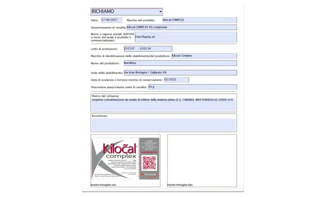 Confezione di Kilocal COMPLEX 30 compresse