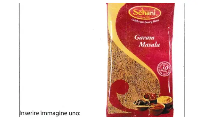 Confezione di SCHANI GARAM MASALA miscela di spezie indiane