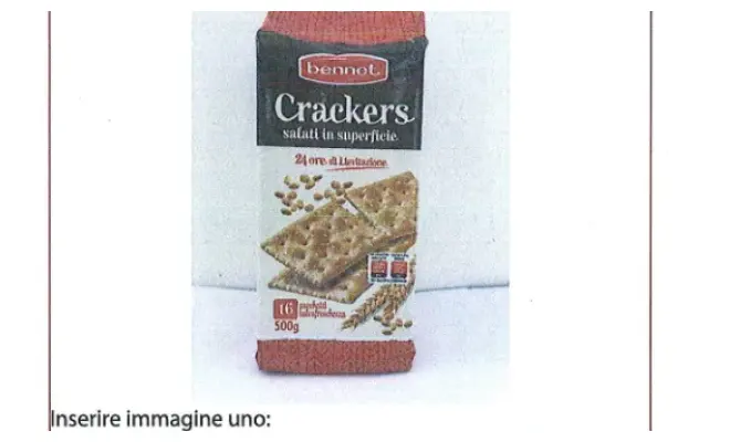Confezione di CRACKER SALATI IN SUPERFICIE 500gr
