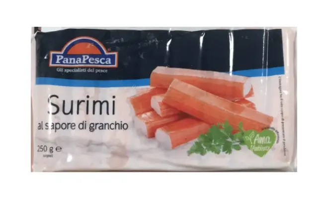 Confezione di SURIMI AL SAPORE DI GRANCHIO