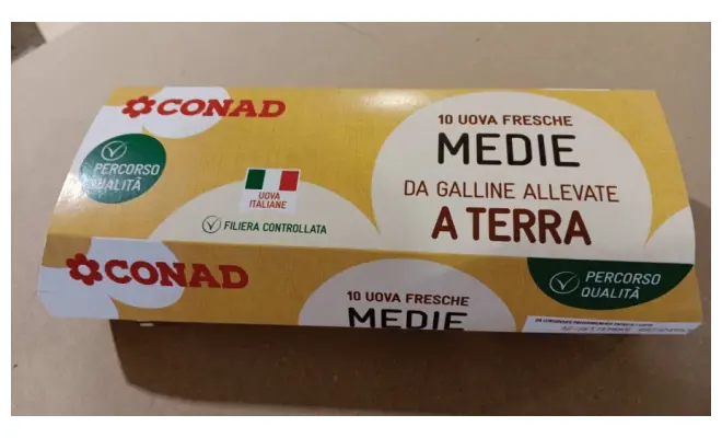 Confezione di Uova fresche da allevamento a terra Cat A