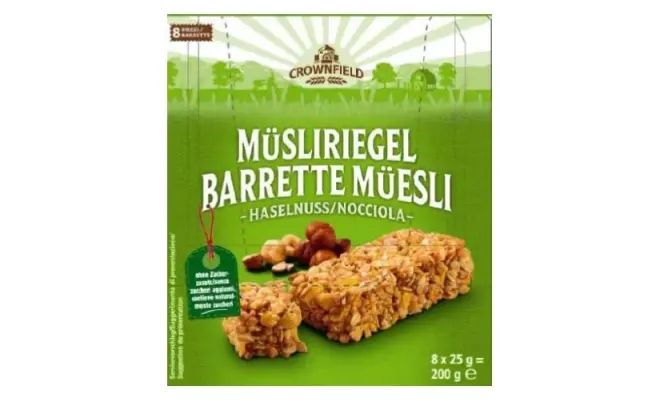 Confezione di Barrette muesli e cereali - Solo assortimento "Nocciola senza zuccheri aggiunti"