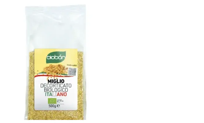 Confezione di MIGLIO DECORTICATO BIOLOGICO ITALIANO 500gr