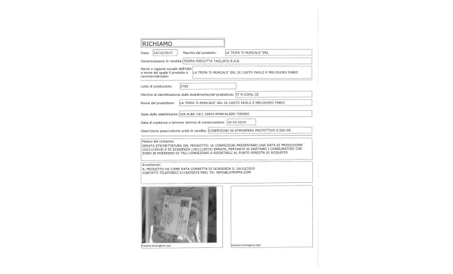 Confezione di Trippa precotta tagliata B.A.B.