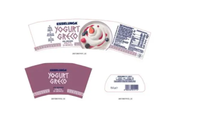 Confezione di YOGURT GRECO 0% FRUTTI DI BOSCO