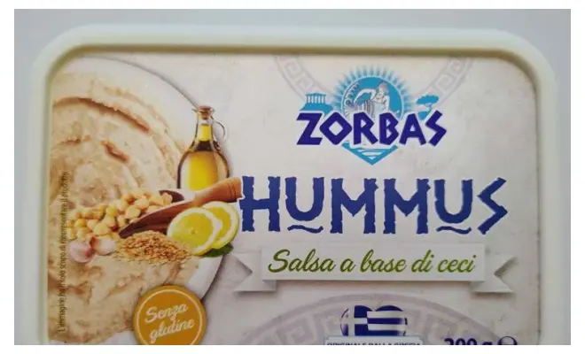 Confezione di Hummus salsa a base di ceci