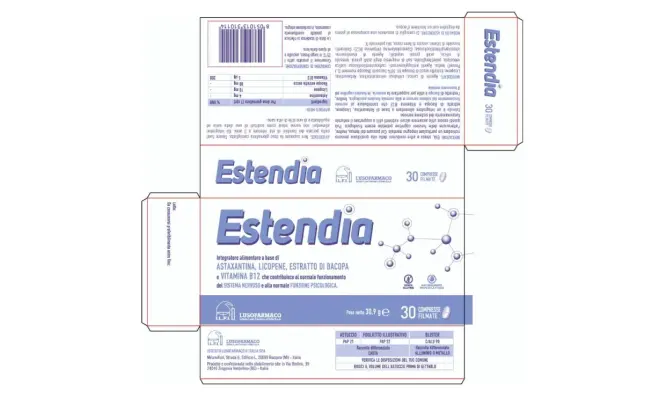 Confezione di Estendia 30 compresse filmate