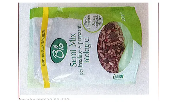 Confezione di SEMI MIX PER INSALATE BIOLOGICI IN DOYPACK 200 G