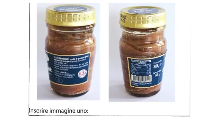 Confezione di Filetti di acciughe del Mediterraneo