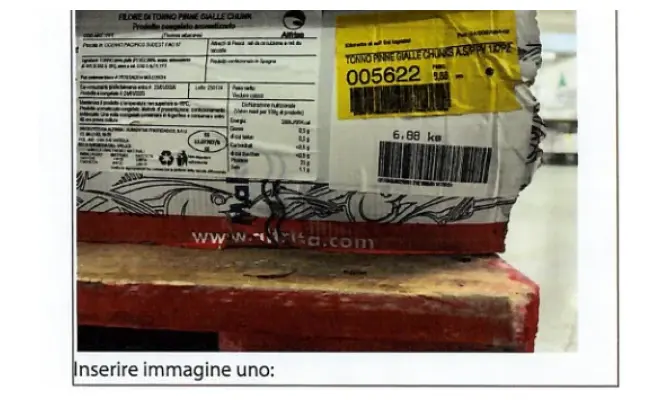 Confezione di FILONE DI TONNO PINNE GIALLE CHUNK