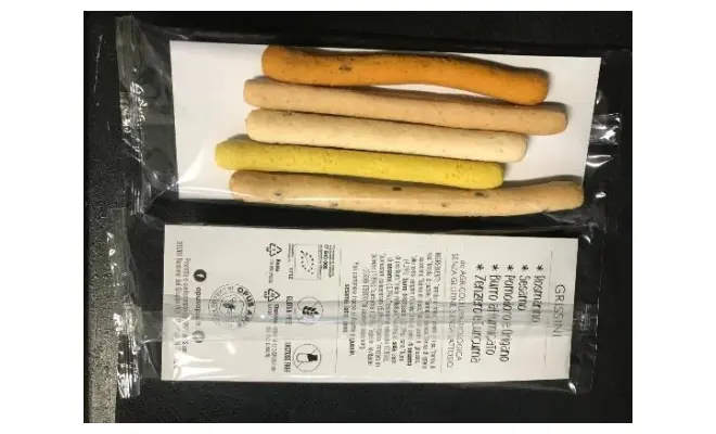 Confezione di Grissino zenzero e curcuma senza glutine