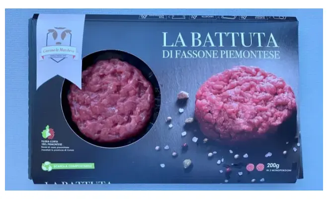 Confezione di BATTUTA BOV.AD.PMT CLASSICA G200SKIN-BATTUTA DI FASSONE PIEMONTESE