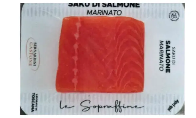 Confezione di Saku di salmone marinato 140 g