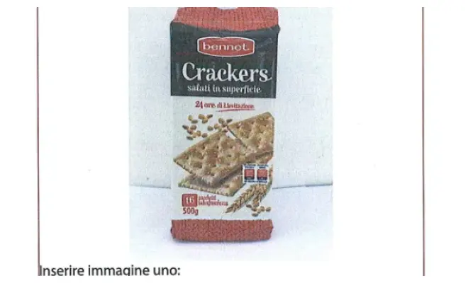 Confezione di CRACKER SALATI IN SUPERFICIE 500gr