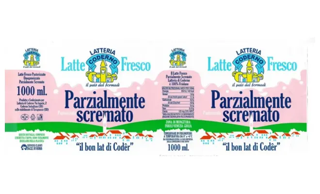 Confezione di LATTE FRESCO PASTORIZZATO PARZIALMENTE SCREMATO