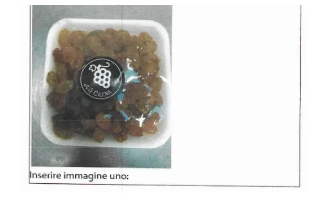 Confezione di UVA JUMBO GOLDEN DISIDRATATA