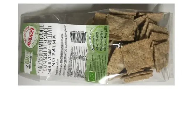 Confezione di Crackers Bio integrali con semi di sesamo