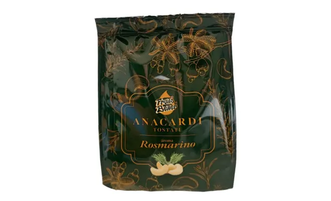 Confezione di Anacardi tostati aroma rosmarino
