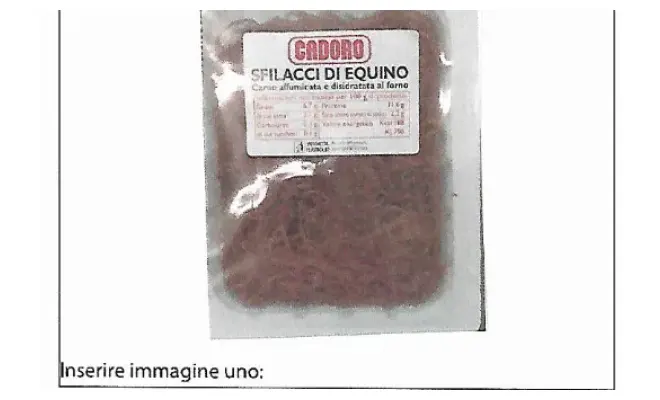Confezione di sfilaccio equino