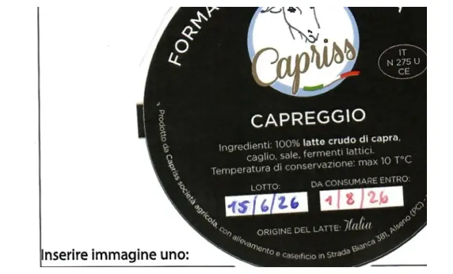 Confezione di Capreggio