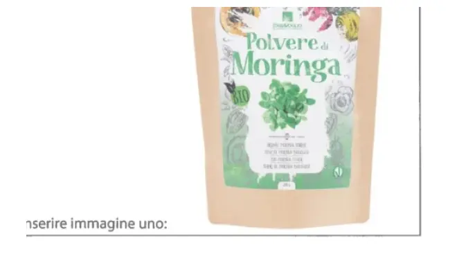 Confezione di POLVERE DI MORINGA