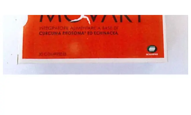 Confezione di Movart- integratore alimentare a base di curcuma fitosoma ed echinacea