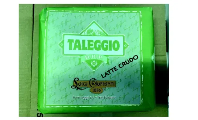 Confezione di TALEGGIO DOP A LATTE CRUDO INCARTO VERDE