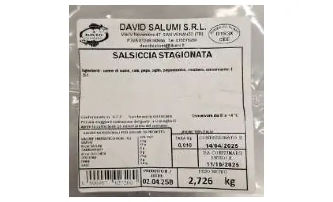 Confezione di SALSICCIA STAGIONATA