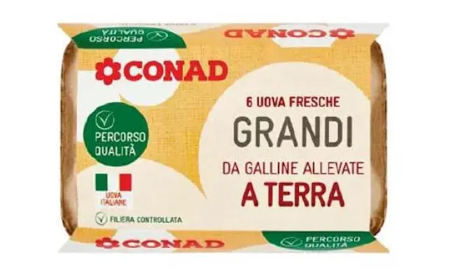 Confezione di Uova fresche da galline allevate a terra