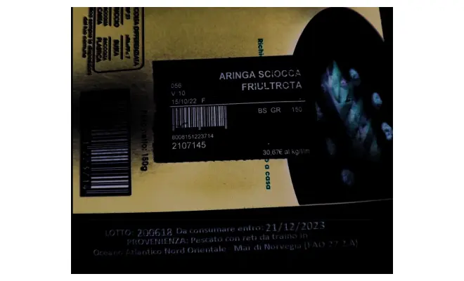 Confezione di Aringa sciocca (filetti di aringa affumicata a freddo)