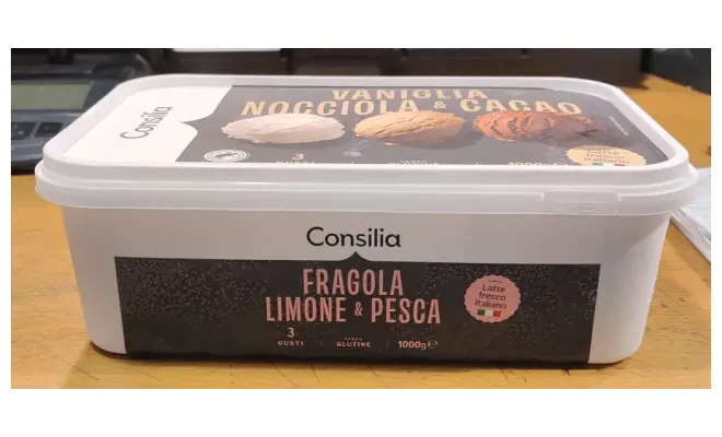 Confezione di Vaschetta Vaniglia Nocciola Cacao 1000g