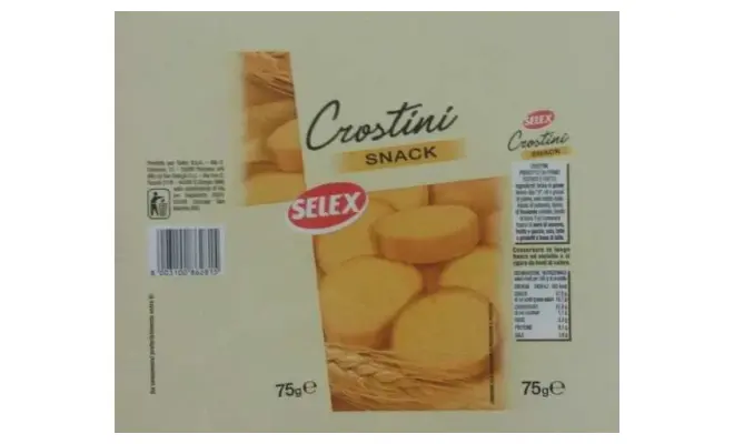 Confezione di Crostini snack